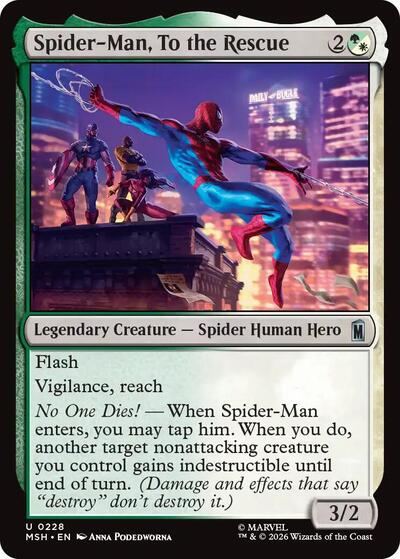 Spider-Man, To the Rescue (Marvel Super Heroes) Near Mint Foil