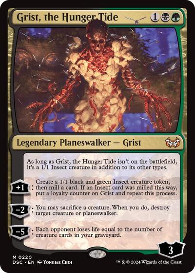Grist, the Hunger Tide (Commander: Duskmourn: House of Horror) Near Mint Foil