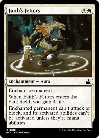Faith's Fetters (Ravnica Remastered) Light Play Foil