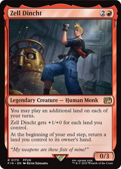Zell Dincht (Universes Beyond: FINAL FANTASY) Light Play Foil