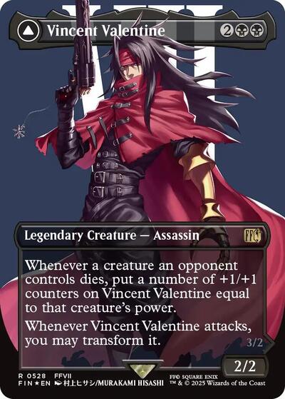 Vincent Valentine (Borderless) (Surge Foil) (Universes Beyond: FINAL FANTASY) Light Play Foil