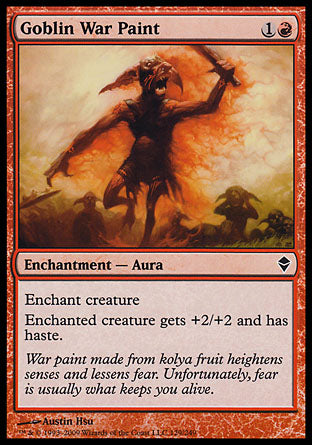 Goblin War Paint (Zendikar) Medium Play