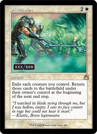 Ghostway (Retro Frame) (Serial Numbered) (Ravnica Remastered) Near Mint Foil