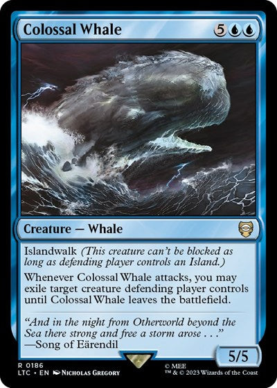 Colossal Whale (Commander: The Lord of the Rings: Tales of Middle-earth) Light Play