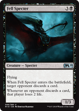 Fell Specter (Magic 2019 Core Set) Near Mint Foil