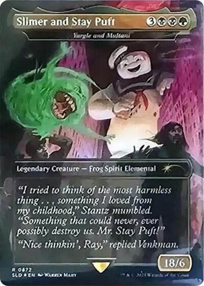 Slimer and Stay Puft - Yargle and Multani (Rainbow Foil) (Secret Lair) Near Mint Foil