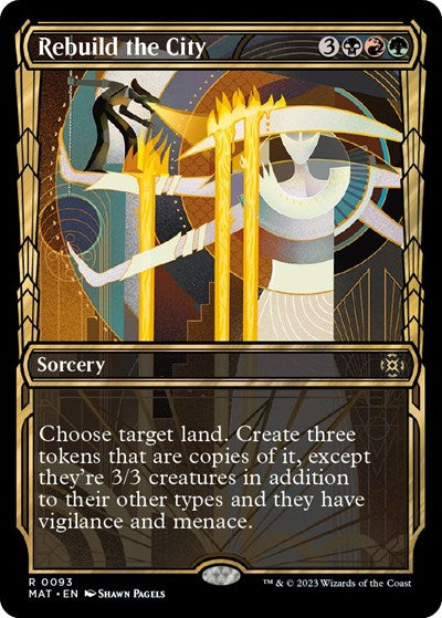 Rebuild the City (Showcase) (March of the Machine: The Aftermath) Light Play Foil