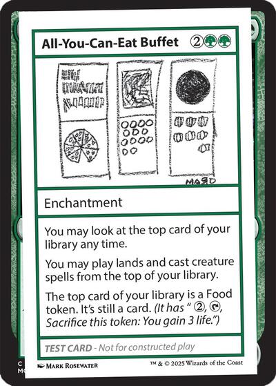 All-You-Can-Eat Buffet (Mystery Booster 2 Playtest Cards) Near Mint