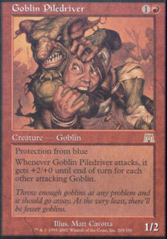 Goblin Piledriver (Onslaught) Near Mint Foil