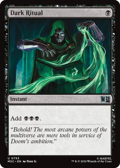 Dark Ritual (Commander: Marvel Super Heroes) Light Play Foil