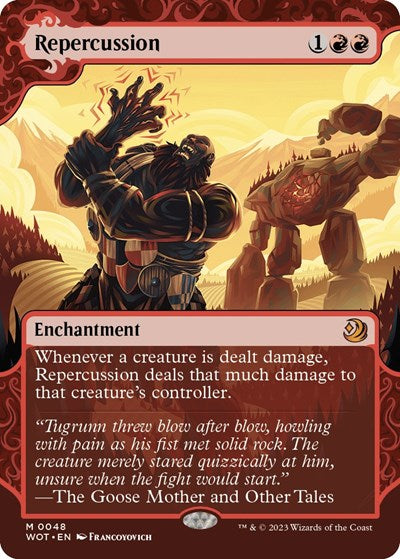 Repercussion (Wilds of Eldraine: Enchanting Tales) Light Play Foil
