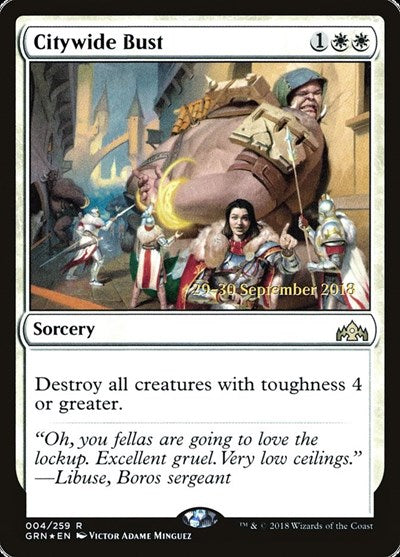 Citywide Bust (Promos: Prerelease Cards) Light Play Foil