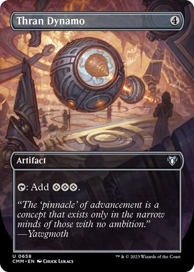Thran Dynamo (Borderless) (Commander Masters) Light Play Foil