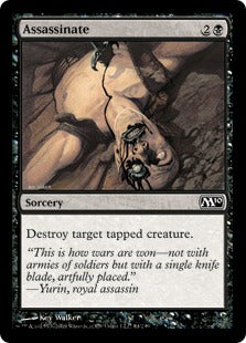Assassinate (Magic 2010 Core Set) Light Play Foil