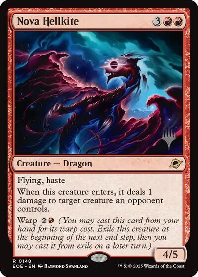Nova Hellkite (Promo Pack: Edge of Eternities) Light Play Foil