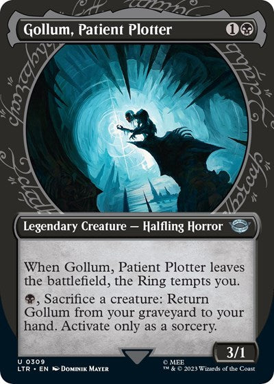 Gollum, Patient Plotter (Showcase) (Universes Beyond: The Lord of the Rings: Tales of Middle-earth) Light Play Foil