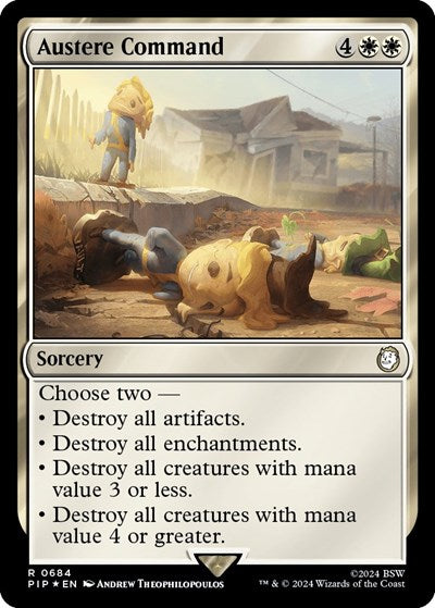 Austere Command (Surge Foil) (Universes Beyond: Fallout) Near Mint Foil