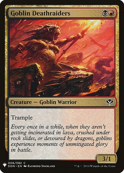 Goblin Deathraiders (Mystery Booster) Light Play