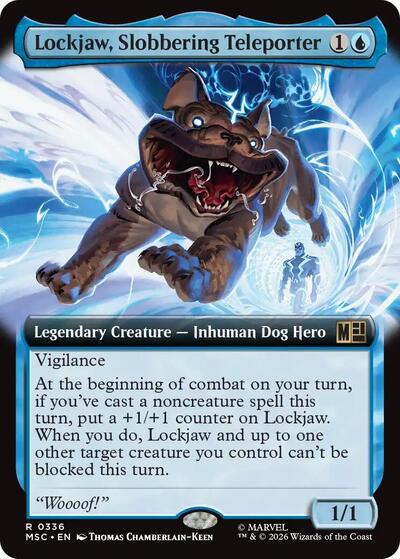 Lockjaw, Slobbering Teleporter (Extended Art) (Commander: Marvel Super Heroes) Near Mint