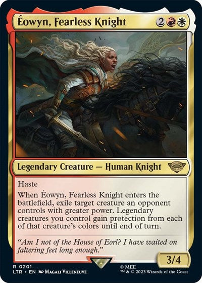 Eowyn, Fearless Knight (Universes Beyond: The Lord of the Rings: Tales of Middle-earth) Medium Play Foil