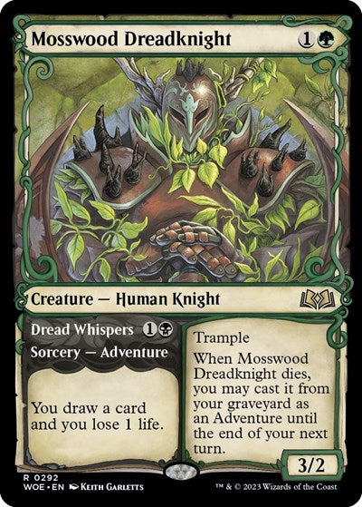 Mosswood Dreadknight (Showcase) (Wilds of Eldraine) Light Play