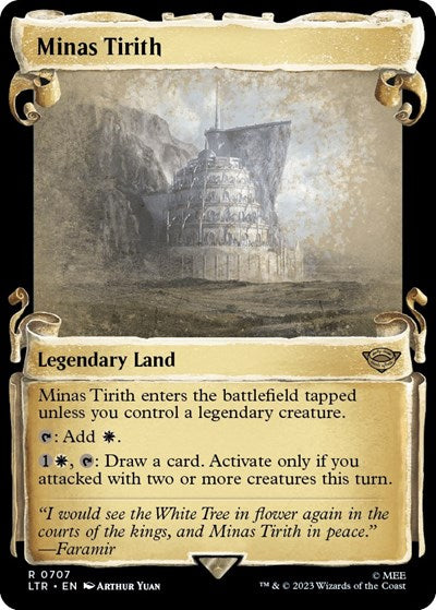 Minas Tirith (Showcase Scrolls) (Universes Beyond: The Lord of the Rings: Tales of Middle-earth) Near Mint Foil