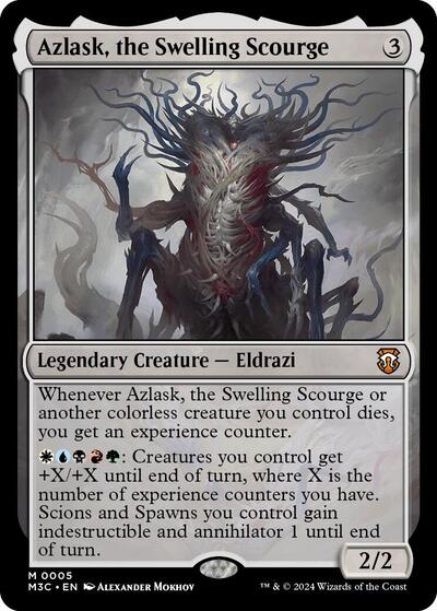 Azlask, the Swelling Scourge (Commander: Modern Horizons 3) Light Play Foil