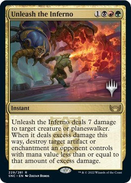 Unleash the Inferno (Promo Pack: Streets of New Capenna) Light Play Foil