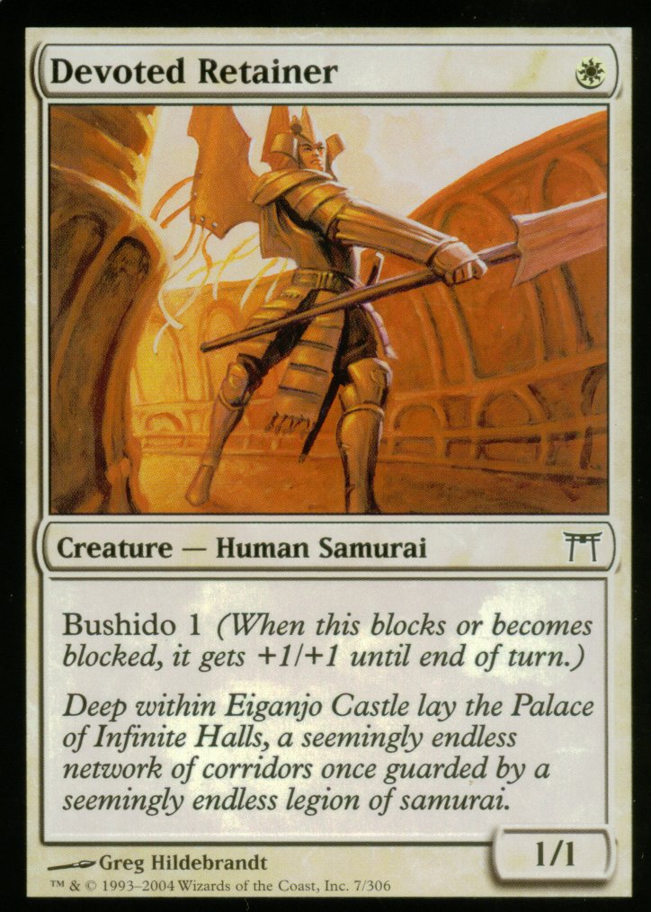 Devoted Retainer (Champions of Kamigawa) Light Play