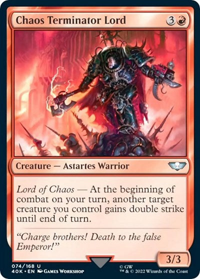 Chaos Terminator Lord (Universes Beyond: Warhammer 40K) Near Mint