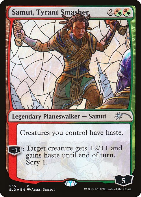 Samut, Tyrant Smasher Stained Glass (Secret Lair) Light Play Foil