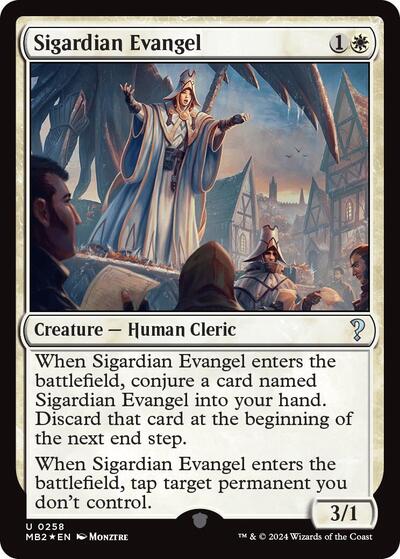 Sigardian Evangel (Mystery Booster 2) Light Play Foil
