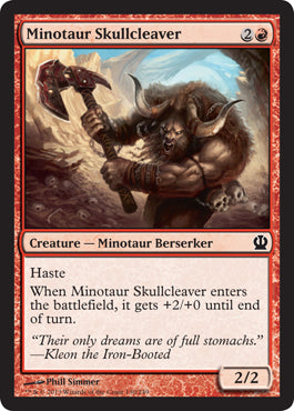 Minotaur Skullcleaver (Theros) Medium Play Foil