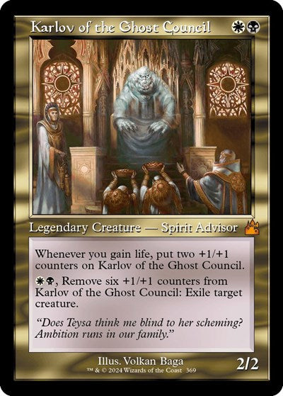 Karlov of the Ghost Council (Retro Frame) (Ravnica Remastered) Near Mint