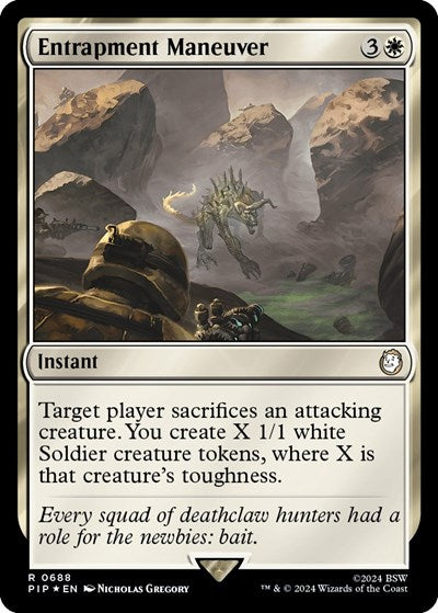 Entrapment Maneuver (Surge Foil) (Universes Beyond: Fallout) Light Play Foil