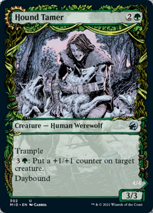 Hound Tamer / Untamed Pup (Showcase) (Innistrad: Midnight Hunt) Light Play