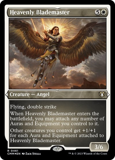 Heavenly Blademaster (Foil Etched) (Commander Masters) Near Mint Foil