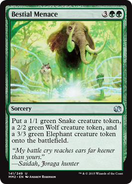 Bestial Menace (Modern Masters 2015) Light Play