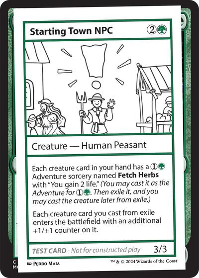Starting Town NPC (Mystery Booster 2 Playtest Cards) Near Mint