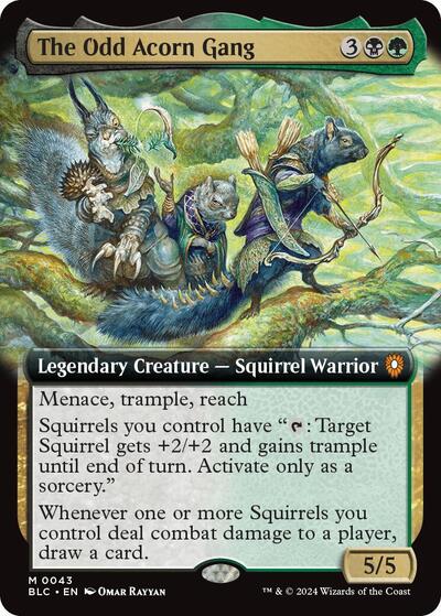 The Odd Acorn Gang (Extended Art) (Commander: Bloomburrow) Near Mint