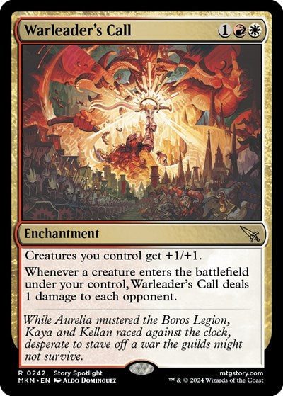 Warleader's Call (Murders at Karlov Manor) Light Play Foil