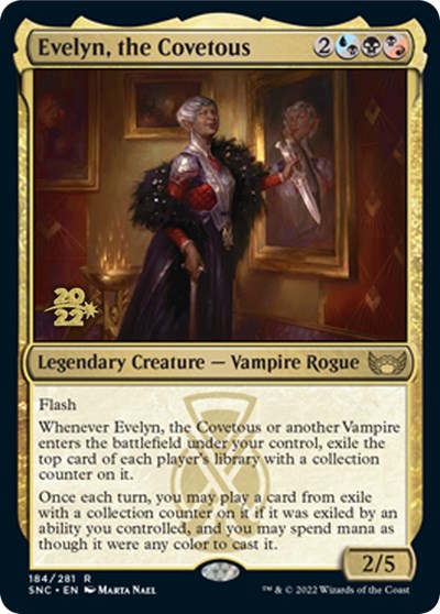 Evelyn, the Covetous (Promos: Prerelease Cards) Medium Play Foil