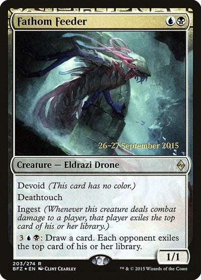 Fathom Feeder (Promos: Prerelease Cards) Light Play Foil