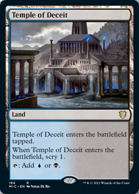Temple of Deceit (Commander 2021 Midnight Hunt) Medium Play