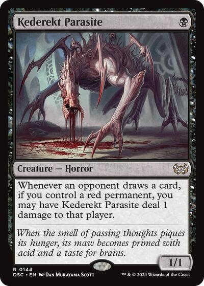Kederekt Parasite (Commander: Duskmourn: House of Horror) Medium Play