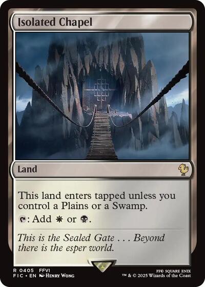Isolated Chapel (Surge Foil) (Commander: FINAL FANTASY) Light Play Foil