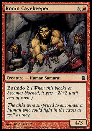 Ronin Cavekeeper (Saviors of Kamigawa) Light Play