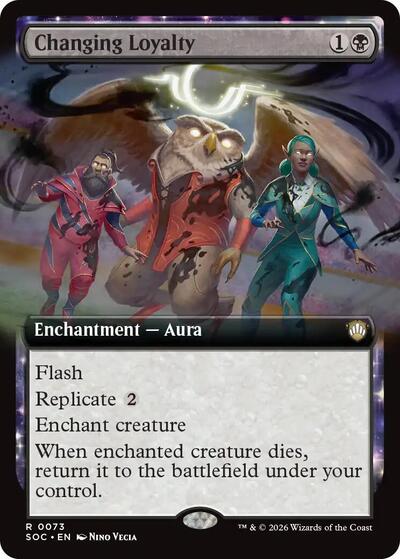 Changing Loyalty (Extended Art) (Commander: Secrets of Strixhaven) Near Mint