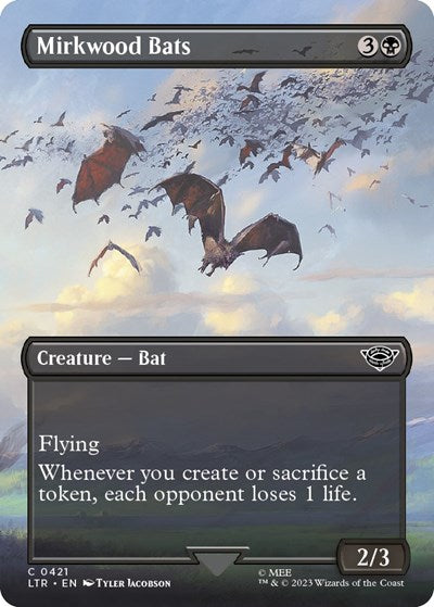 Mirkwood Bats (Borderless) (Universes Beyond: The Lord of the Rings: Tales of Middle-earth) Near Mint Foil