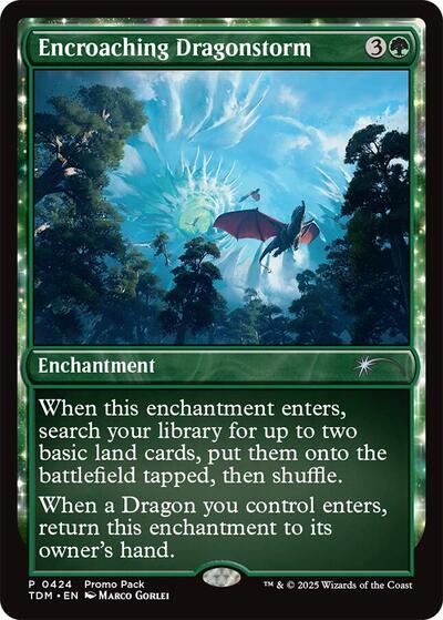 Encroaching Dragonstorm (Promo Pack: Tarkir: Dragonstorm) Light Play Foil